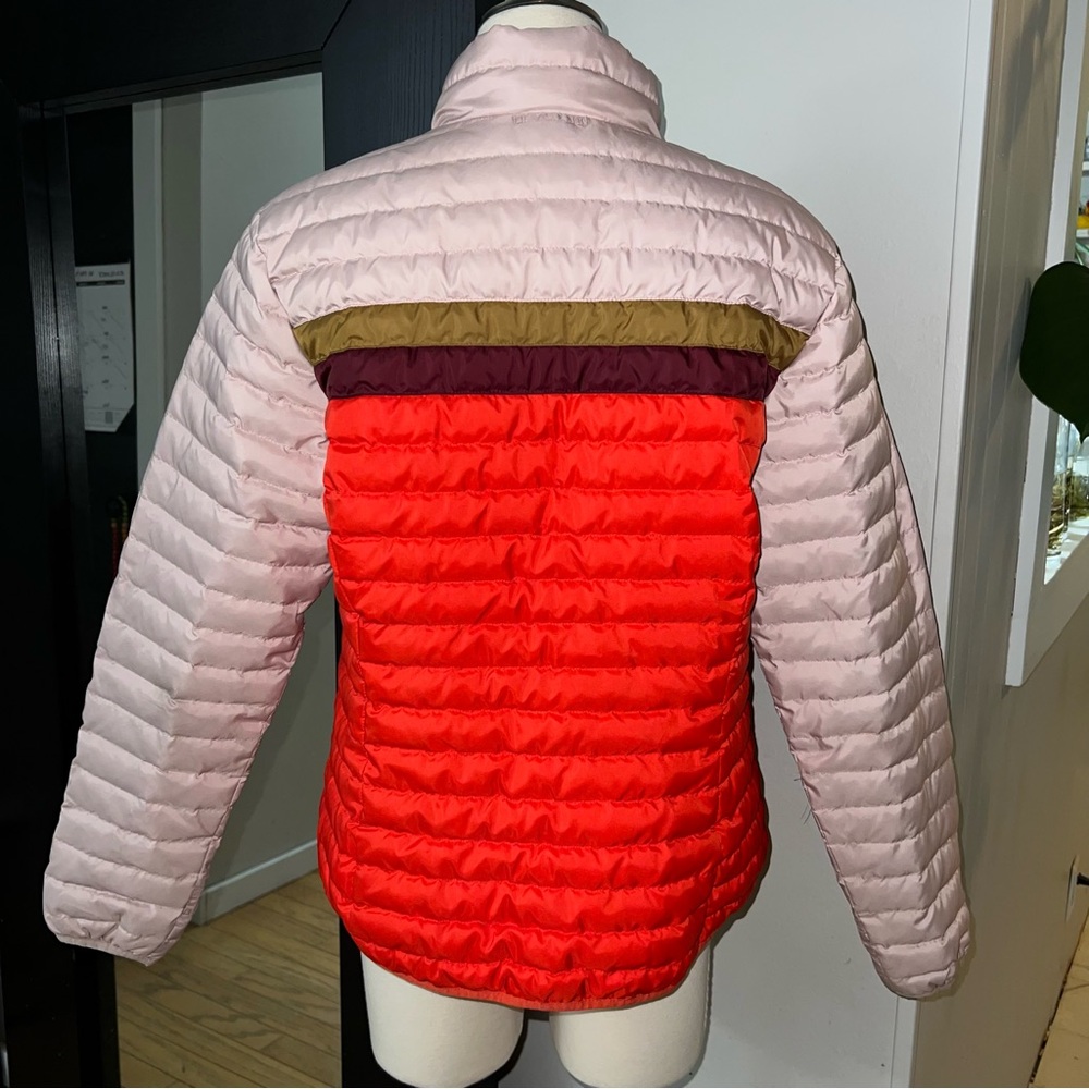Eddie Bauer Women’s Microlight Down Jacket – Colorblock Pink & Red, Size Large - Picture 4 of 10